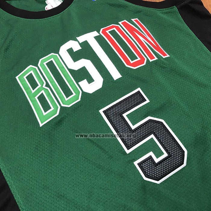 Camiseta Boston Celtics Kevin Garnett NO 5 Mitchell & Ness Verde